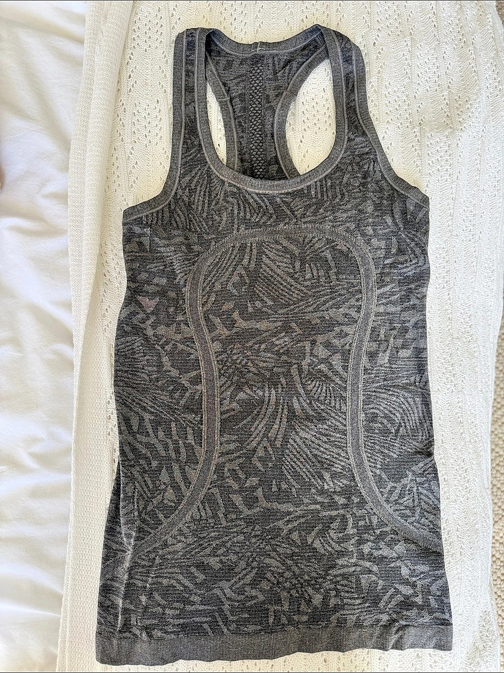 Lululemon Swiftly Tech Racerback Tank Top 2.0 Abstract Racerback Tank in Gray